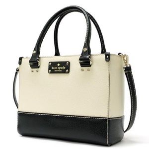 Kate Spade Berkeley Lane Small Black Cream Purse